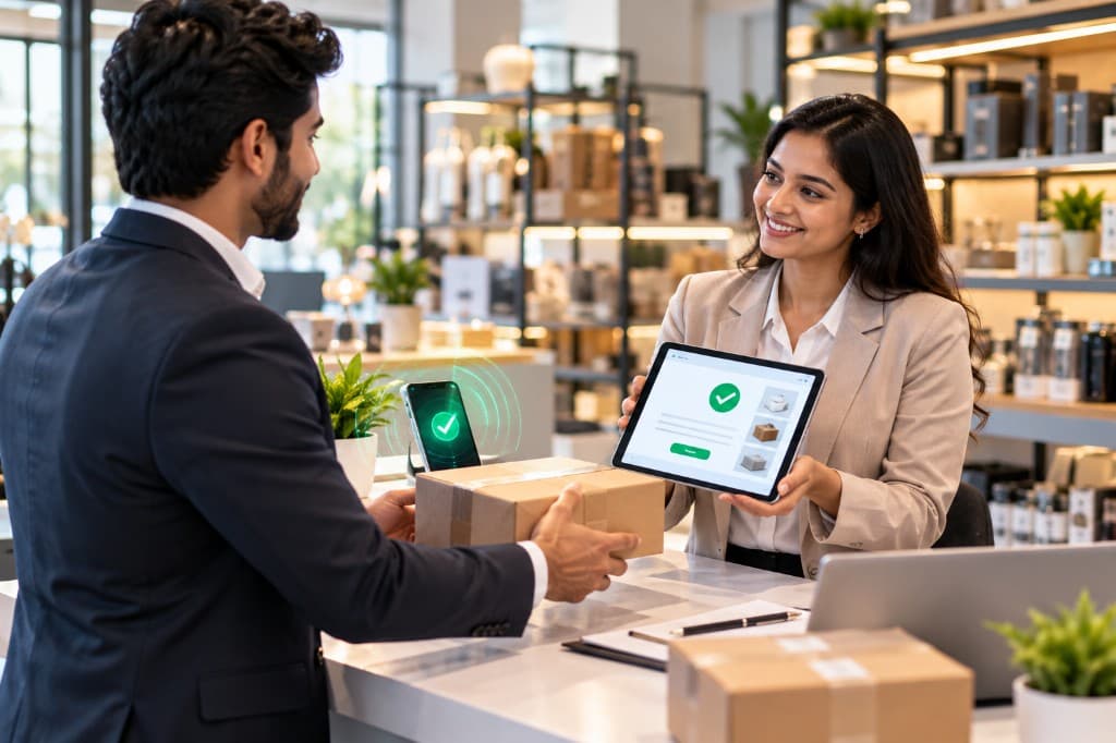 A verified trade being confirmed with a digital Trade Voucher