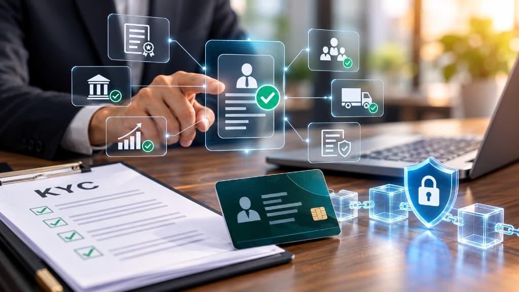KYC and profile verification recorded on the blockchain