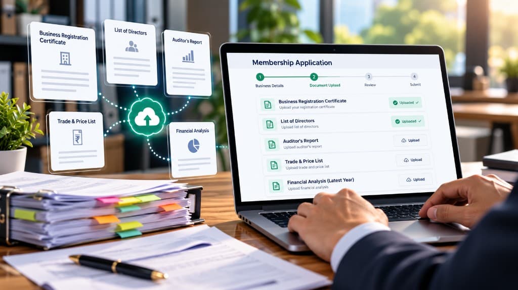 Submitting an online Talent Card membership application with required documents