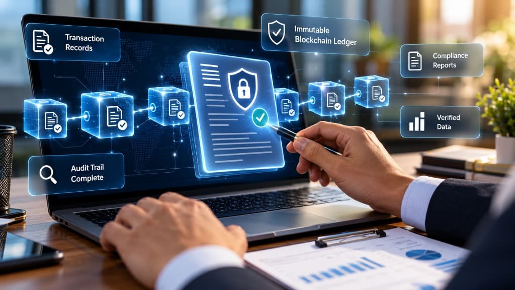 Immutable blockchain ledger with complete audit trail
